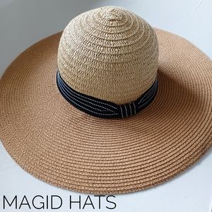Magid paper straw tan hat